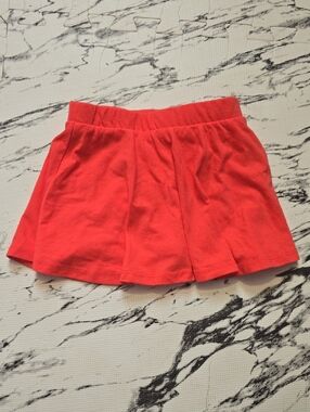 The Children's Place Coral Red Cotton Skort